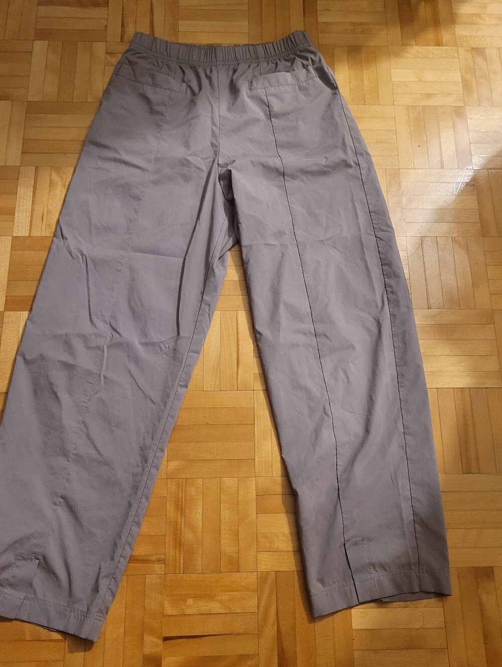 Girls Casual Elastic Waist Pants - Gray